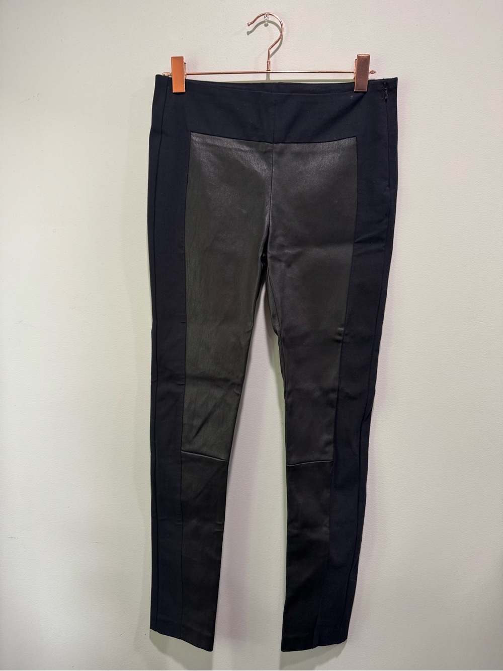 Rag & Bone 100% Lambskin Leather Front Panel Skinny Pants Size 6